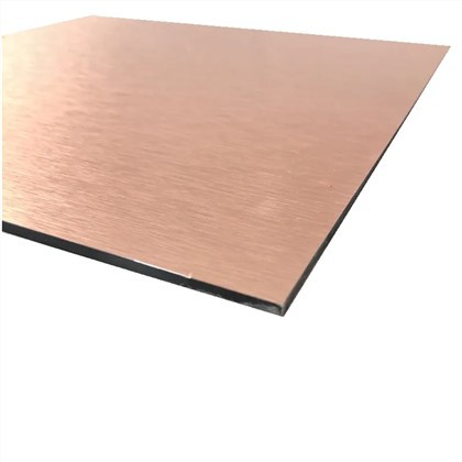 4*8ft Borstad yta aluminiumfolie Kompositpanel Display Signage ACP ark